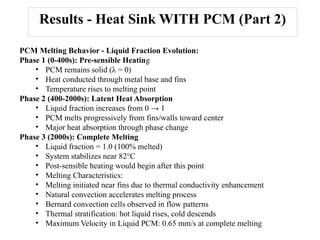 Thermal Performance Analysis of Heat Sinks with and without Phase ...