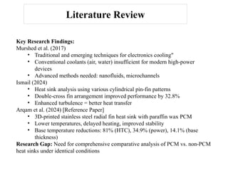 Thermal Performance Analysis of Heat Sinks with and without Phase ...