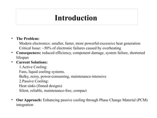 Thermal Performance Analysis of Heat Sinks with and without Phase ...