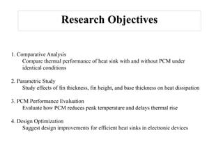 Thermal Performance Analysis of Heat Sinks with and without Phase ...