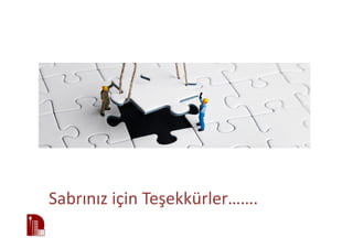 Sabrınız için Teşekkürler…….
 