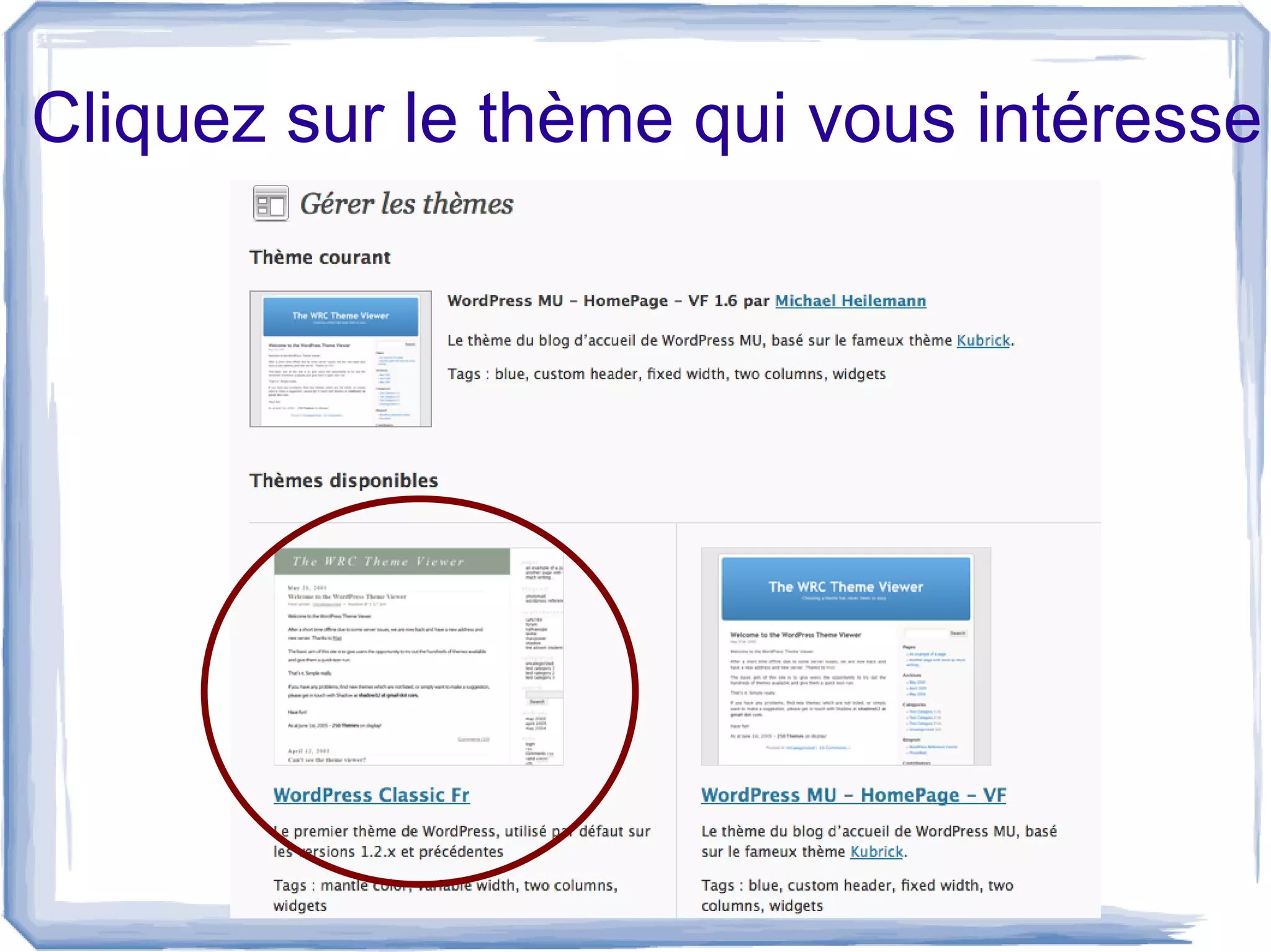 Créer un blog test sur la plateforme Bibliolab