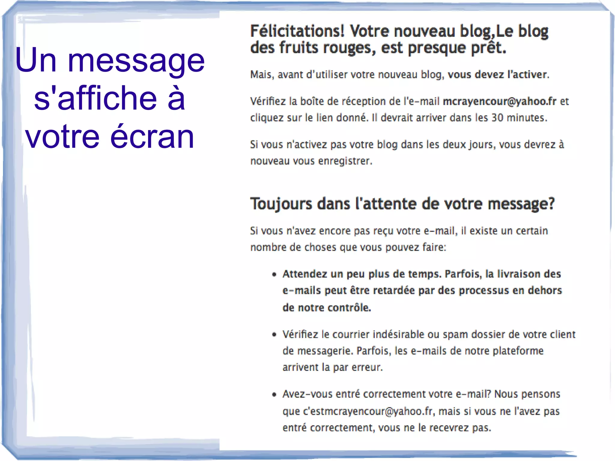 Créer un blog test sur la plateforme Bibliolab