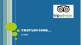 TRIPADVISOR…
Le Géant
 