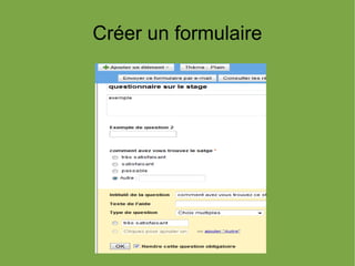 Créer un formulaire
 