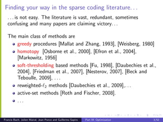 CVPR2010: Sparse Coding and Dictionary Learning for Image Analysis ...