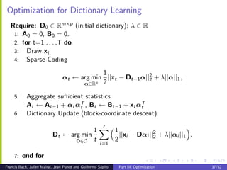 CVPR2010: Sparse Coding and Dictionary Learning for Image Analysis ...
