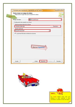Img4




       Click en Siguiente>




                             nota…

                             La img5 déjalo como esta por
                             defecto si todo coincide o sino
                             actualiza y cambia tu base de datos.
 
