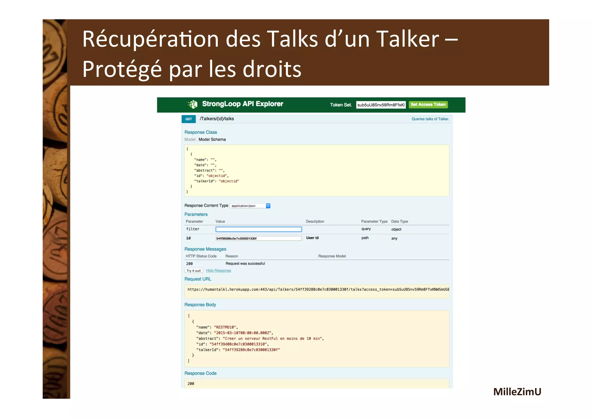MilleZimU	
  
RécupéraRon	
  des	
  Talks	
  d’un	
  Talker	
  –	
  
Protégé	
  par	
  les	
  droits	
  
 