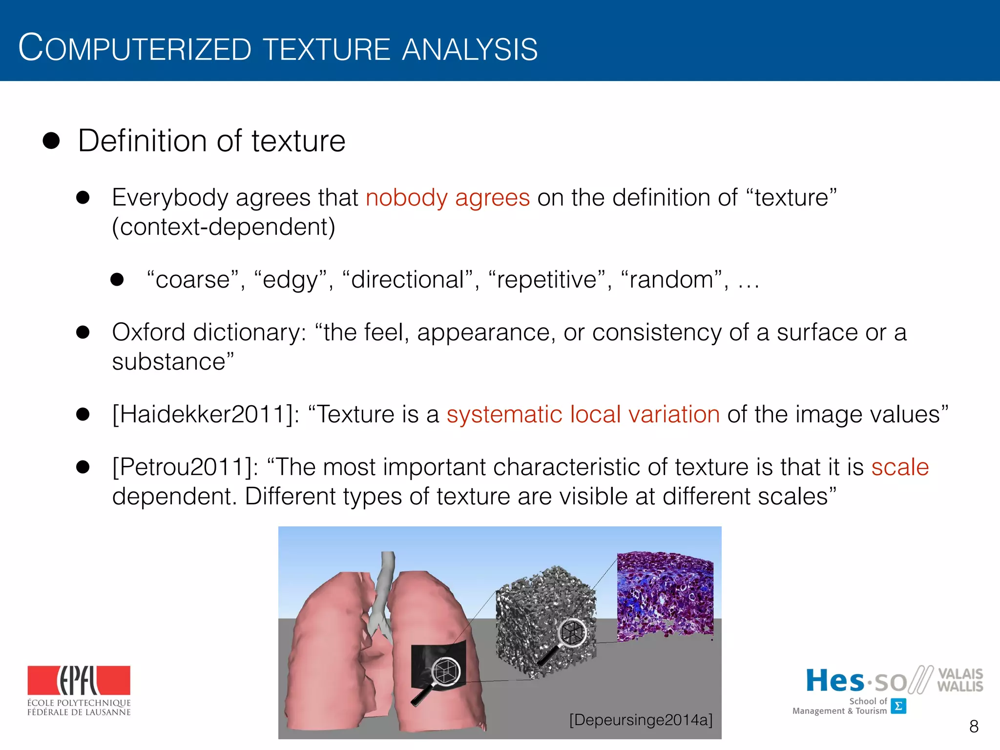 FUNDAMENTALS OF TEXTURE PROCESSING FOR BIOMEDICAL IMAGE ANALYSIS | PDF
