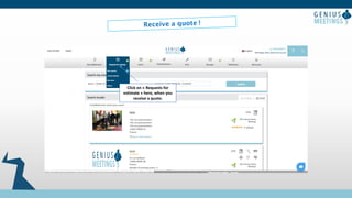 Click on « Requests for
estimate » here, when you
receive a quote.
 