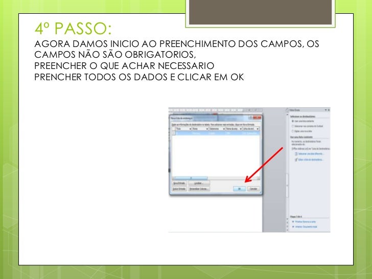 Tutorial de mala direta - word