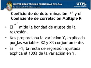 Estimación de MCO y MV de los coeficientes de Regresión ParcialPara encontrar los estimadores de MCO, primero se escribe la FRM correspondiente a la FRP.