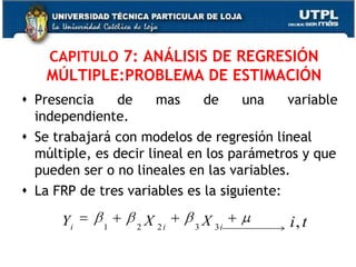 Modelos RecíprocosNo lineal en X, pero si en los parámetros.Características:A medida que X aumenta indefinidamente, el termino B2 (1/x) se acerca a cero y Y se aproxima al valor límite o asintótico B1.