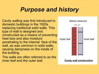 Tutor cavity wall construction .ppt 1 | PPT