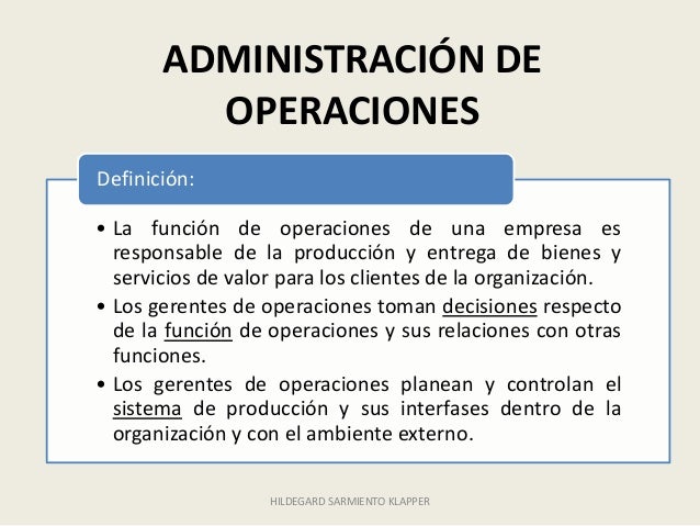 Tutoria 1 Administración de Operaciones