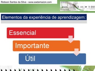 Elementos da experiência de aprendizagem: 