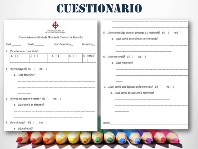 Encuesta De Consumo De Alimentos En Colegio Fiscal Mixto En Guayaquil