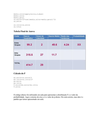 Tutoriais de testes de significância