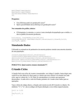 Tutoriais de testes de significância