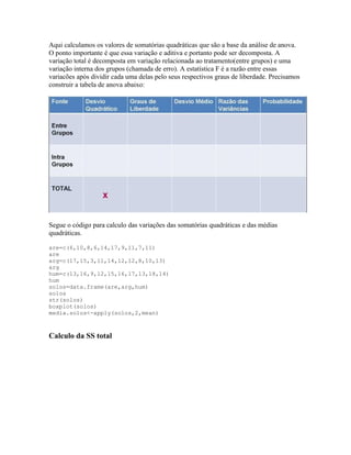 Tutoriais de testes de significância