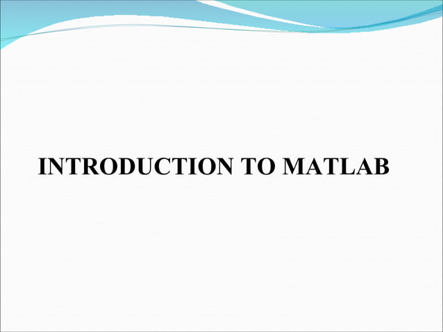 Matlab Basic Tutorial | PPT