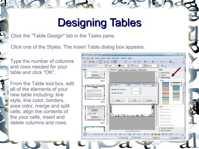 How To Use OpenOffice Impress | PPT