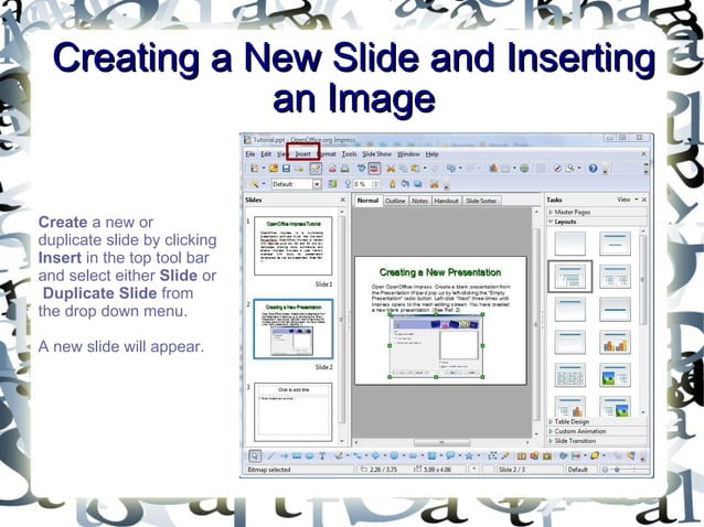 How To Use OpenOffice Impress | PPT