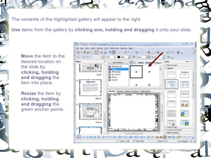 How To Use OpenOffice Impress