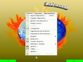 MENÙ INSERTAR 