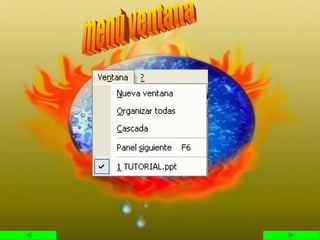 menù ventana 