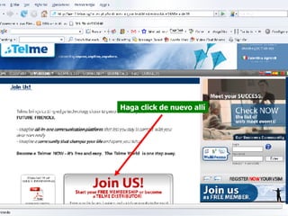 Haga click de nuevo allí 