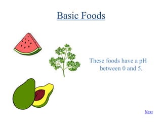 Acid-Base Food Tutorial | PPTX