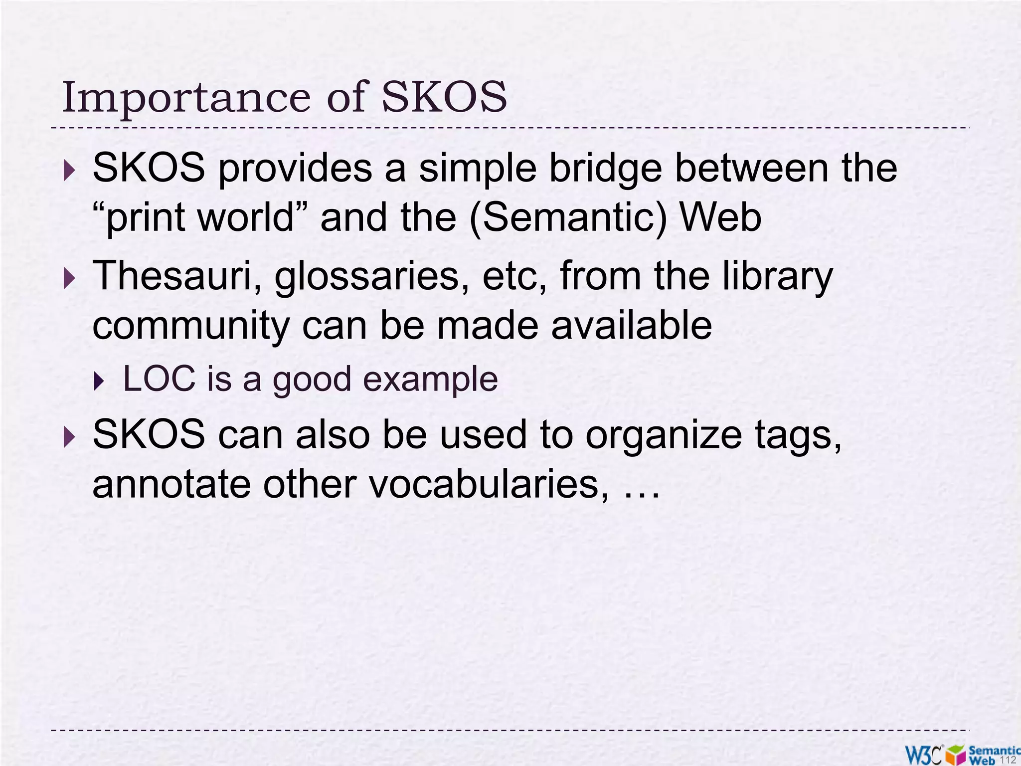 Example: the term “Fiction”, as defined by the Library of Congress