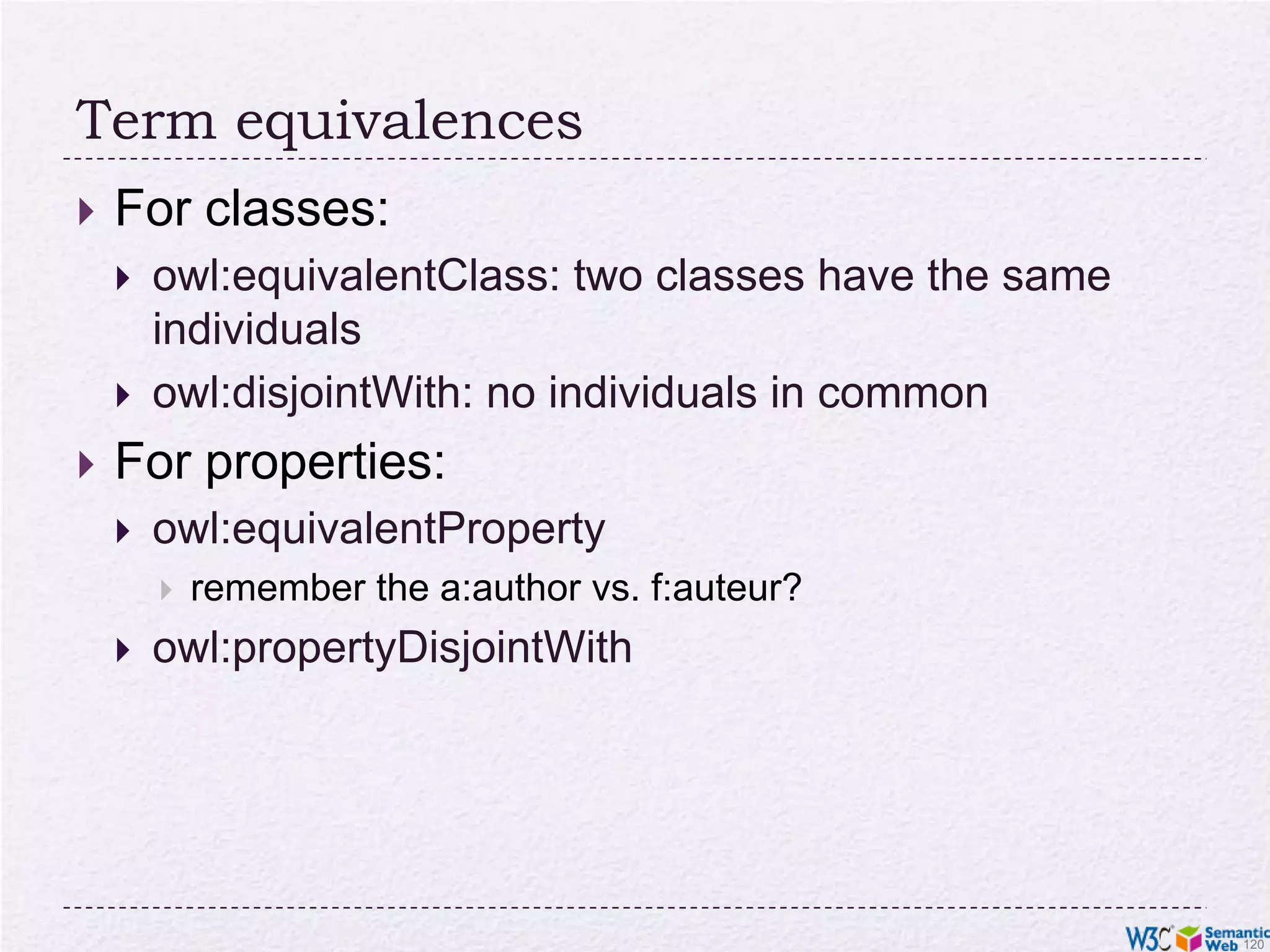 Ontologies(OWL)