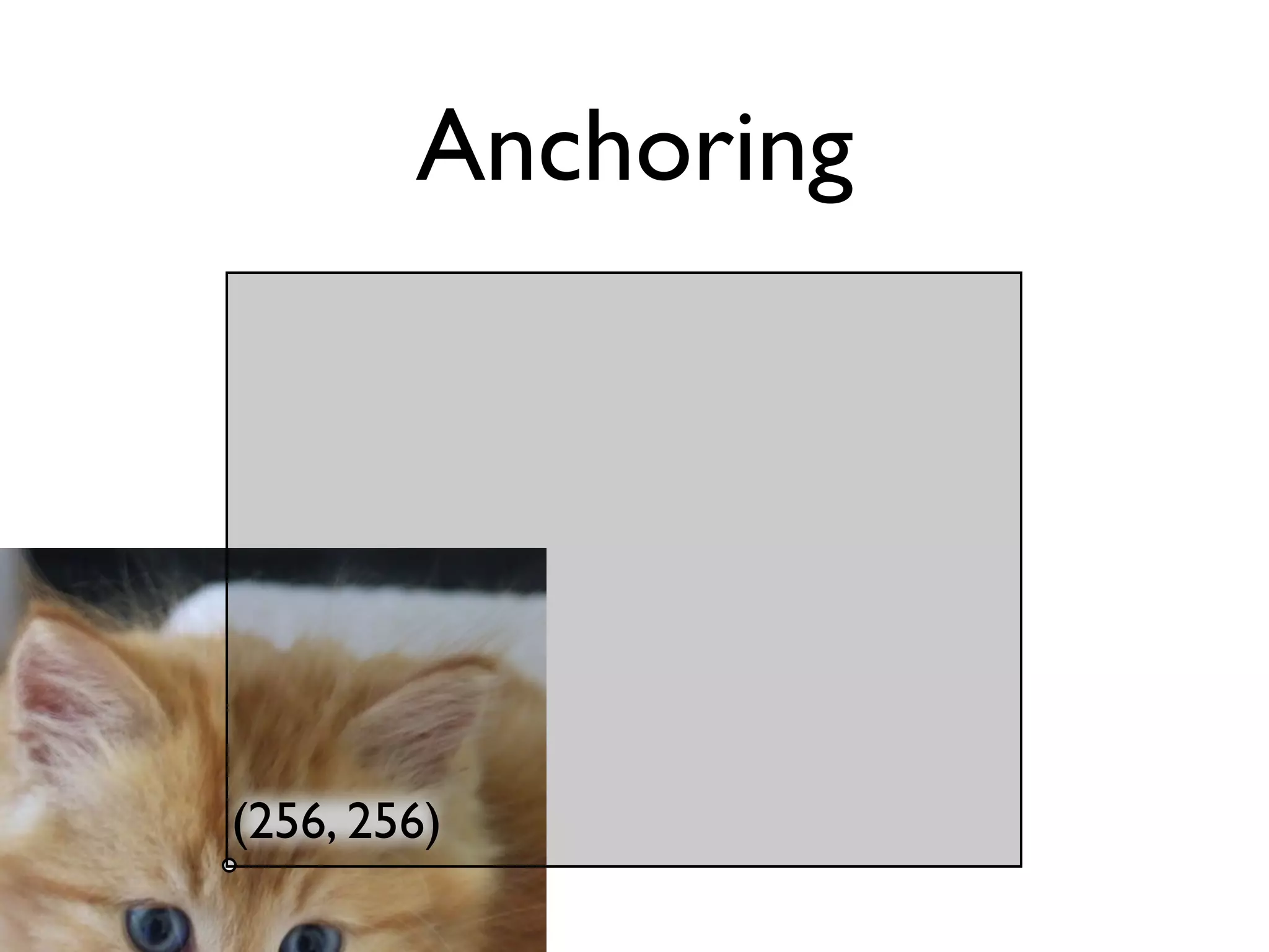 Anchoring




(256, 256)
 
