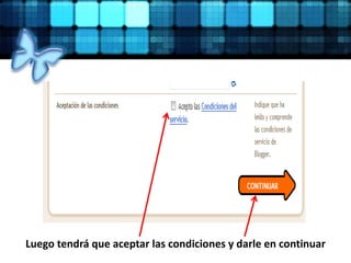 Luego tendrá que aceptar las condiciones y darle en continuar
 