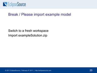 When to use EMF? For any structured data-model in Eclipse application which might Get stored 