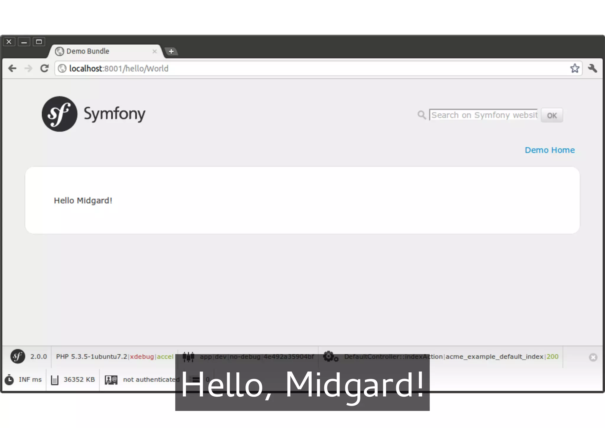 Hello, Midgard!
 