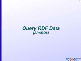 87




Query RDF Data
    (SPARQL)
 