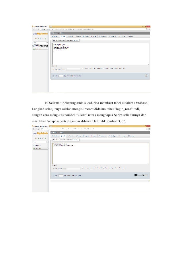 Tutorial Pembuatan Aplikasi Website Beserta Databasenya