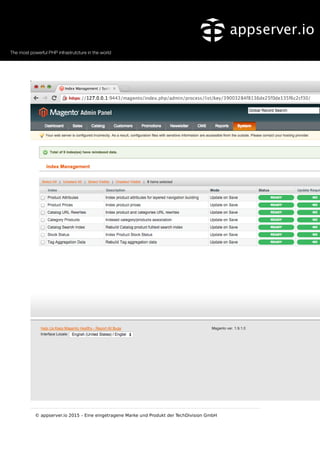 © appserver.io 2015 – Eine eingetragene Marke und Produkt der TechDivision GmbH
 