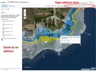 Zoom to an
address
Type address here
 