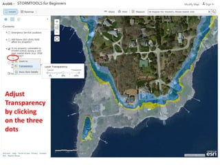 Adjust
Transparency
by clicking
on the three
dots
 