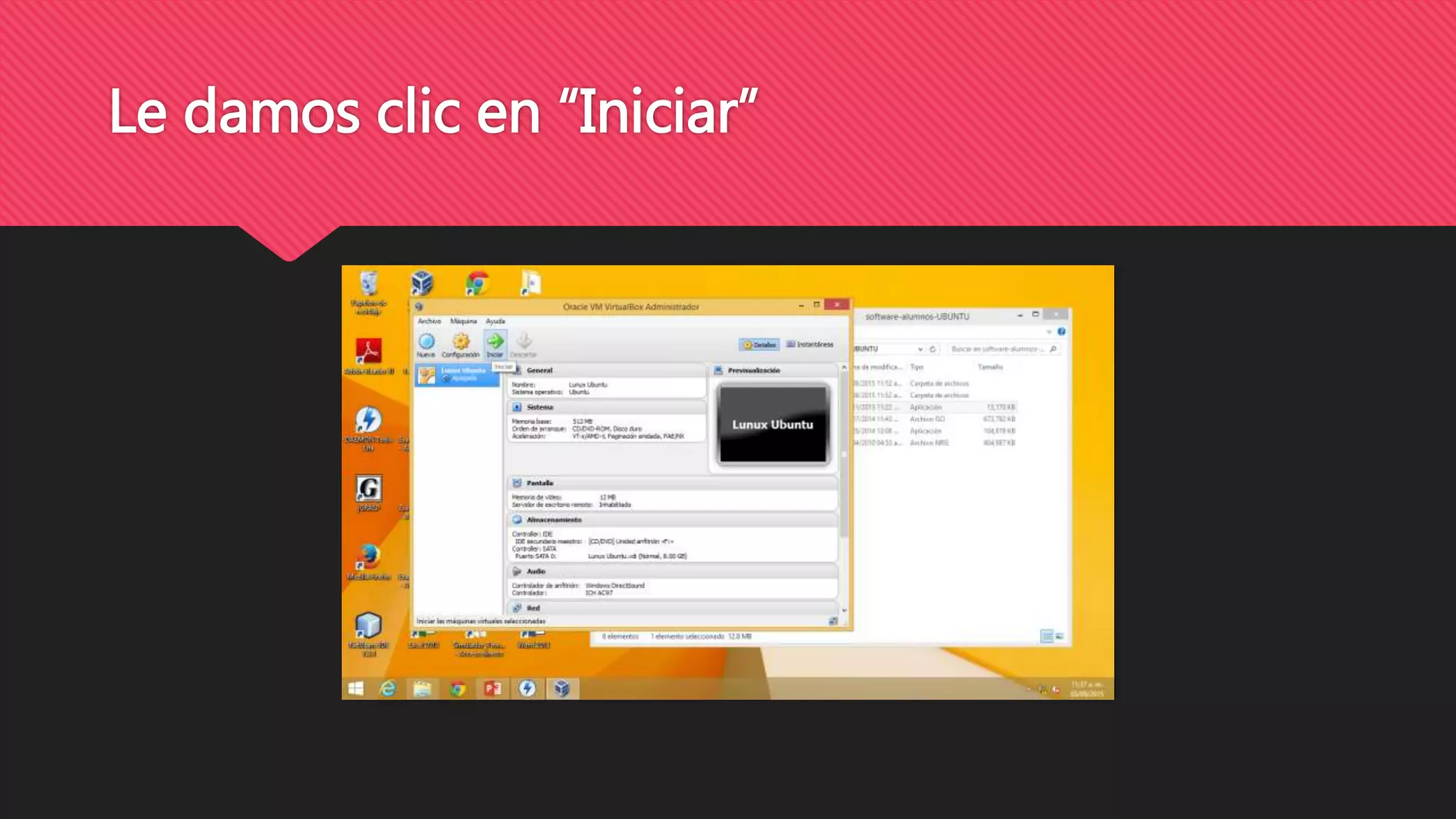 Le damos clic en “Iniciar”
 