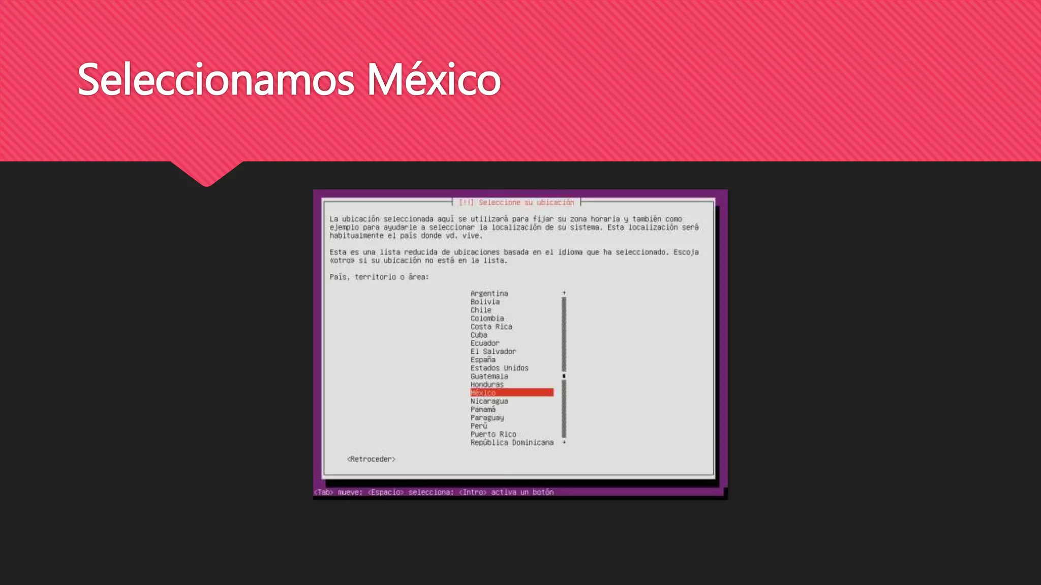 Seleccionamos México
 