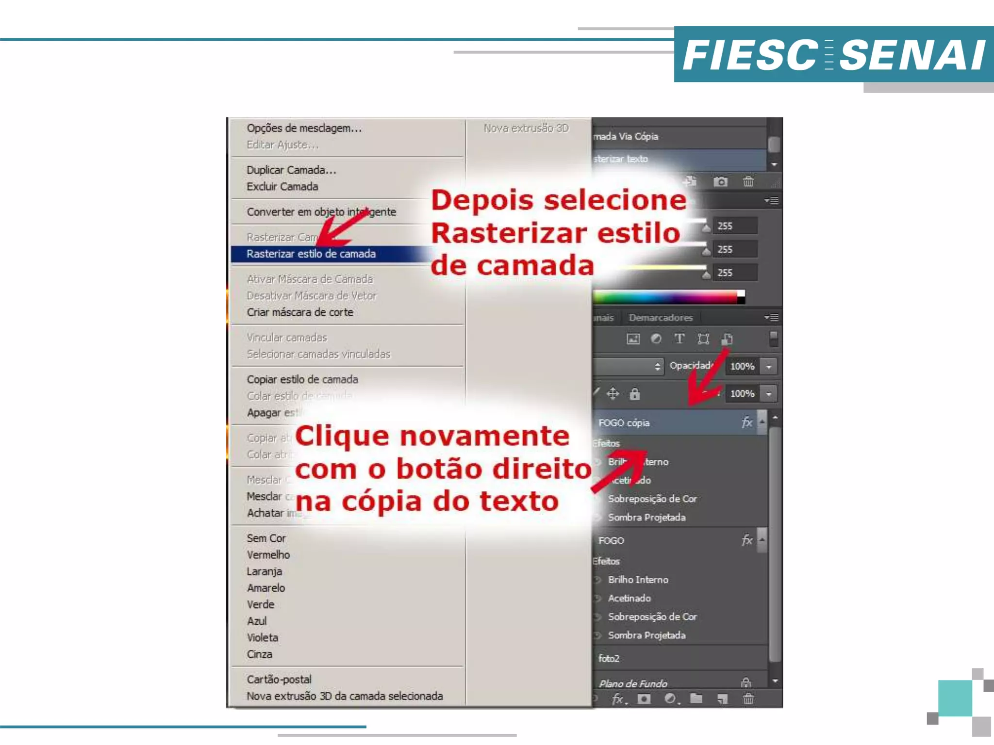 Photoshop CS6 - Texto de fogo realista