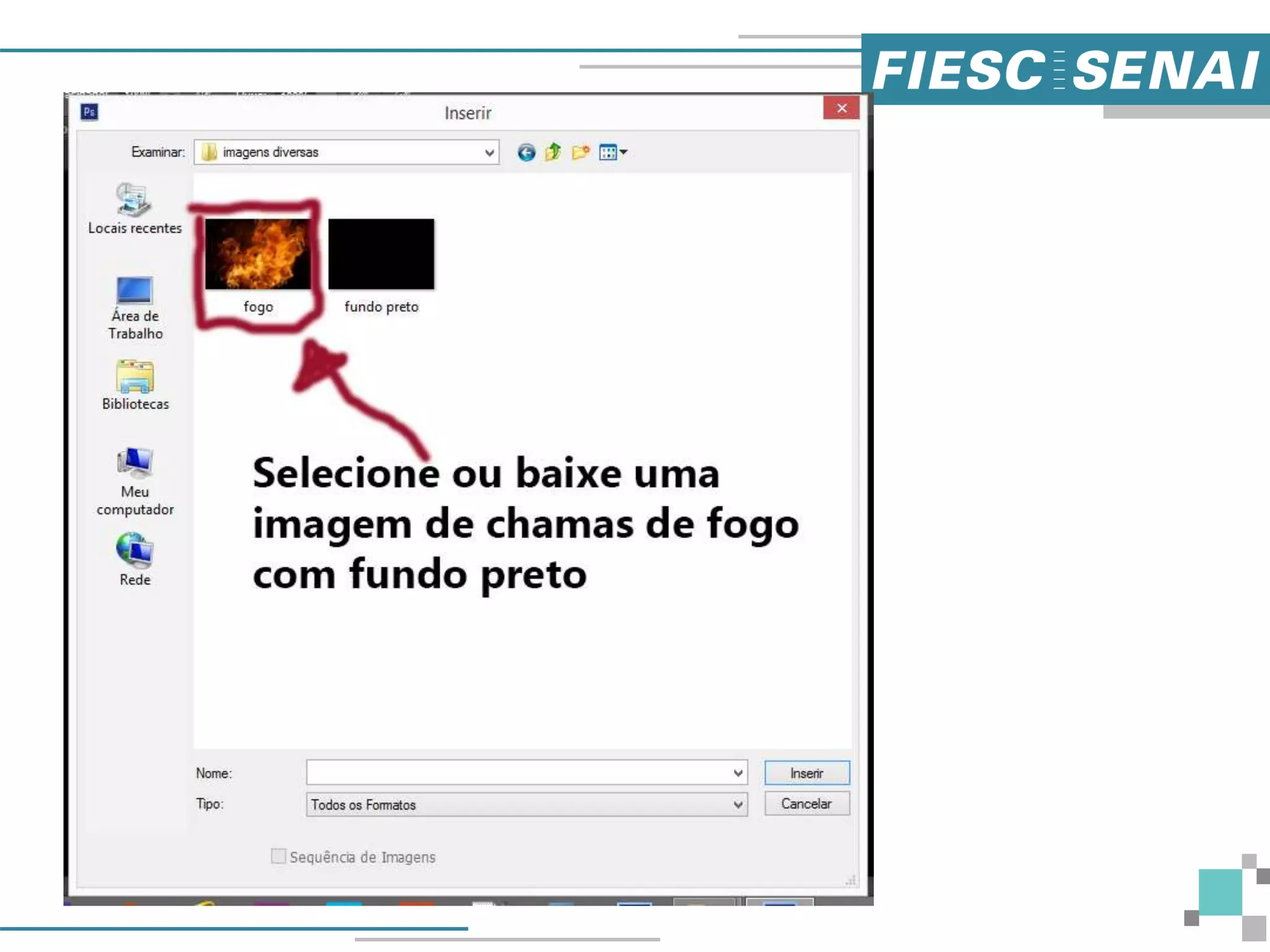 Photoshop CS6 - Texto de fogo realista