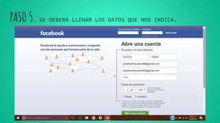 PASO 5. SE DEBERÁ LLENAR LOS DATOS QUE NOS INDICA.
 