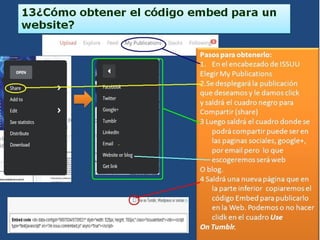 Tutorial de ISSUU de pensa_Lilliam_Rosales